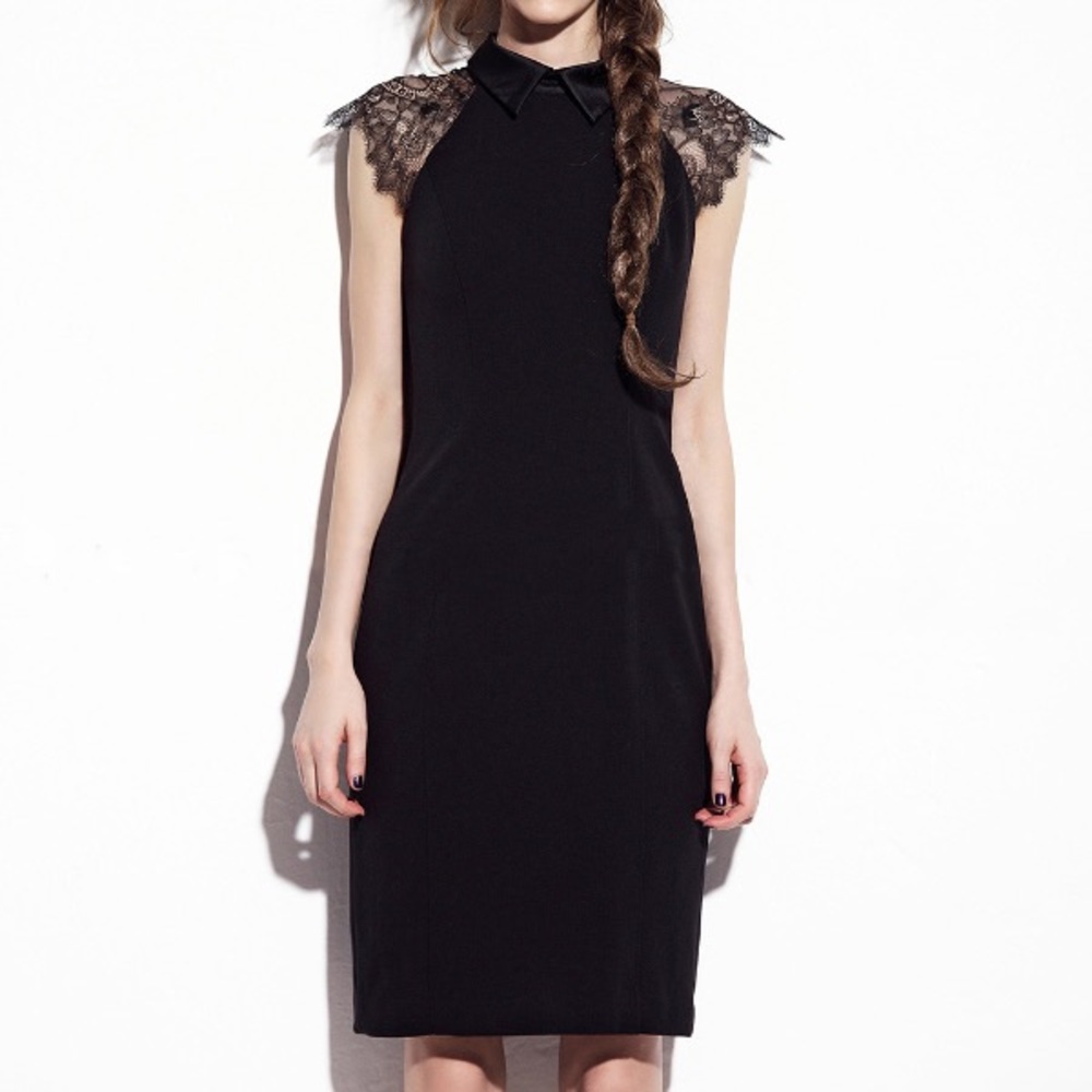 Black dress with lase